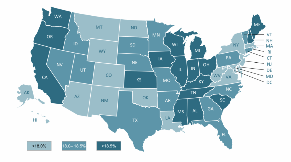 The Advertising Coalition's 2024 Ad Impact Heatmap of America.